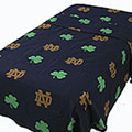 Notre Dame Fighting Irish 100% Cotton Sateen Full Sheet Set - Navy Blue