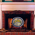 San Diego Chargers NFL Stained Glass Fireplace Screen