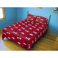 Arkansas Razorbacks 100% Cotton Sateen Twin XL Dorm Sheet Set - Red