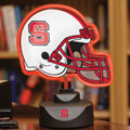 North Carolina State Wolfpack NCAA College Neon Helmet Table Lamp