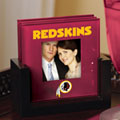 Washington Redskins NFL Art Glass Photo Frame Coaster Set