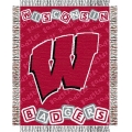 Wisconsin Badgers NCAA College Baby 36" x 46" Triple Woven Jacquard Throw