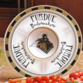 Purdue Boilermakers NCAA College 14" Ceramic Chip and Dip Tray
