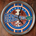 Florida Gators NCAA College 12" Chrome Wall Clock