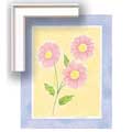 Sunshine Bouquet III - Blue - Framed Print