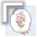 Pink Daisy - Contemporary mount print with beveled edge