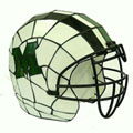 NCAA Marshall Thundering Herd Stained Glass Football Helmet Lamp