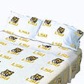 Louisiana State Tigers 100% Cotton Sateen Standard Pillowcase - White
