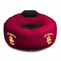 University of Southern California USC Trojans NCAA College Vinyl Inflatable Chair w/ faux suede cushions