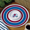 Colorado Avalanche NHL 14" Round Melamine Chip and Dip Bowl