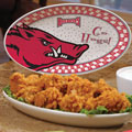 Arkansas Razorbacks NCAA College 12" Gameday Ceramic Oval Platter