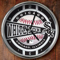 Chicago White Sox MLB 12" Chrome Wall Clock