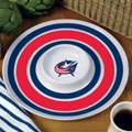 Columbus Blue Jackets NHL 14" Round Melamine Chip and Dip Bowl