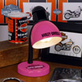 Harley Davidson Motorcycle Pink Desk Lamp