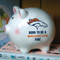Denver Broncos NFL Ceramic Piggy Bank