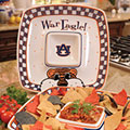 Auburn Tigers NCAA College 14" Gameday Ceramic Chip and Dip Tray