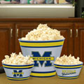 Michigan Wolverines NCAA College Melamine 3 Bowl Serving Set