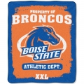 Boise State Broncos College "Property of" 50" x 60" Micro Raschel Throw