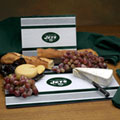 New York Jets NFL Glass Cutting Board Set