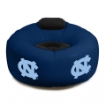 North Carolina UNC Tar Heels NCAA College Vinyl Inflatable Chair w/ faux suede cushions