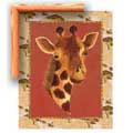 Out of Africa Giraffe - Contemporary mount print with beveled edge