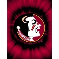 Florida State FSU Seminoles College "Tie Dye" 60" x 80" Super Plush Throw