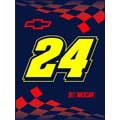 #24 Jeff Gordon 60" x 80" Winner's Circle Collection Blanket / Throw