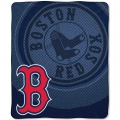 Boston Red Sox MLB "Retro" Royal Plush Raschel Blanket 50" x 60"