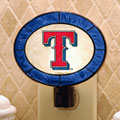 Texas Rangers MLB Art Glass Nightlight