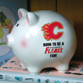 Calgary Flames NHL Ceramic Piggy Bank