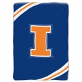 Illinois Fighting Illini College "Force" 60" x 80" Super Plush Throw