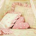 Petit Moi Boudoir Pillow -  Pink Dot