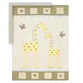 Giraffe Mother And Baby - Contemporary mount print with beveled edge