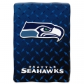 Seattle Seahawks NFL "Diamond Plate" 60' x 80" Raschel Throw