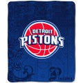 Detroit Pistons  NBA Micro Raschel Blanket 50" x 60"