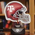 Texas A&M Aggies NCAA College Neon Helmet Table Lamp
