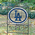 Los Angeles Dodgers MLB Stained Glass Outdoor Yard Sign