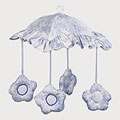 Isabella Blue Musical Mobile with Flower Motif