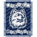 Connecticut Huskies NCAA College Baby 36" x 46" Triple Woven Jacquard Throw