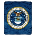 Air Force US Military Royal Plush Raschel Blanket 50" x 60"