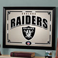 Oakland Raiders NFL Framed Glass Mirror