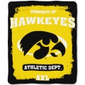 Iowa Hawkeyes College "Property of" 50" x 60" Micro Raschel Throw