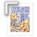 Teddy Bear Storytime - Contemporary mount print with beveled edge