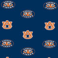 Auburn Tigers Fitted Crib Sheet - Blue