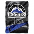 Colorado Rockies MLB "Speed" 60" x 80" Super Plush Throw