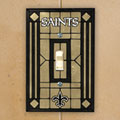 New Orleans Saints NFL Art Glass Single Light Switch Plate Cover