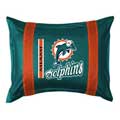 Miami Dolphins Side Lines Pillow Sham
