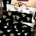 Wake Forest Demon Deacons 100% Cotton Sateen Standard Pillow Sham - Black