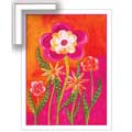 Fire Flowers - Contemporary mount print with beveled edge