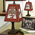 Houston Astros MLB Art Glass Table Lamp